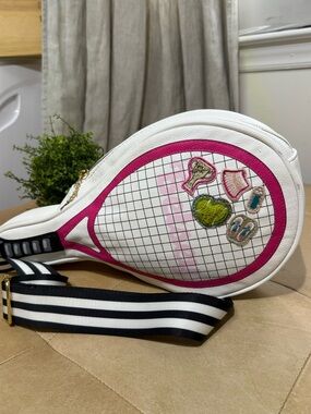 Betsey Johnson Tennis Racket Crossbody Bag